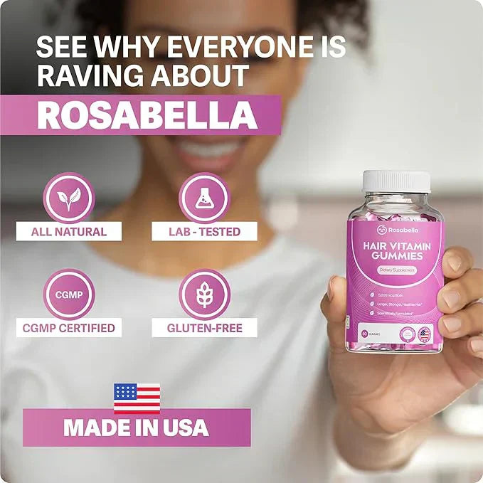 Rosabella™ Viral Hair Growth Gummies (Limited Time Offer)